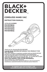 Black & Decker PHV1811BKQ Instruction Manual