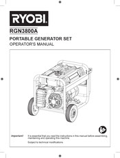 Ryobi RGN3800A Operator's Manual