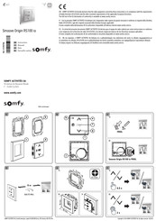 Somfy Smoove Origin RS100 io Instructions Manual