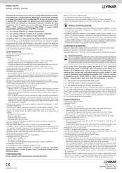 Vimar EIKON TACTIL 21514.F Manual