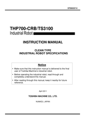 Toshiba THP700-CBR Instruction Manual