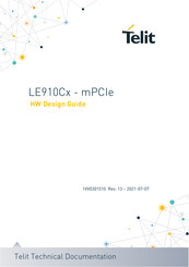 Telit Wireless Solutions LE910C1-EUX Hw Design Manual