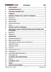 VARO Powerplus POWE00042 Quick Start Manual