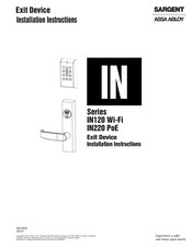 Assa Abloy SARGENT N220 PoE Series Installation Instructions Manual