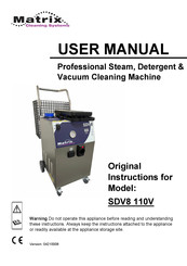 Matrix Cleaning Systems SDV8 User Manual
