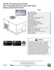 Goodman APH16 M Series Installation Instructions Manual