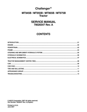AGCO Challenger MT945B Service Manual