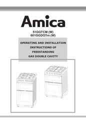 Amica 601GGDOTmW Operating And Installation Instructions