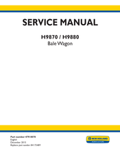 New Holland H9870 Service Manual