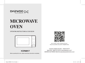 DAEWOO ELECTRONICS KOR6M17 Operating Instructions & Cook Book