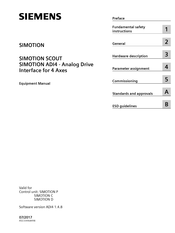 Siemens SIMOTION ADI4 Equipment Manual