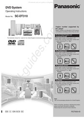 Panasonic SA-DT310 Operating Instructions Manual