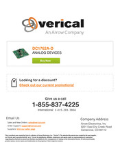 Arrow verical LINEAR TECHNOLOGY DC1762A-A Demo Manual