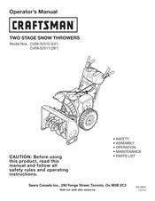 Craftsman C459-52311 Operator's Manual