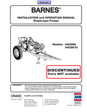 Barnes 44CDG10 Installation And Operation Manual
