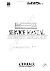 Aiwa HV-FX8700K Service Manual