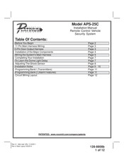 Prestige APS-25C Installation Manual
