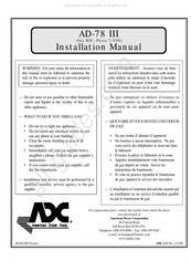 ADC AD-78III Installation Manual