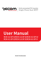 Recom RCM-6.0-SP-D User Manual
