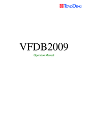 TOYODenki VFDB2009-200F Operation Manual