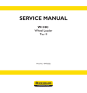 New Holland W110C Service Manual