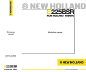 New Holland E225BSR Workshop Manual