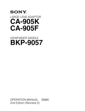Sony CA-905F Operation Manual