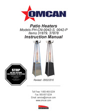 Omcan PH-CN-0042-P Instruction Manual