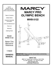 Impex MARCY PRO MWB-5122 Owner's Manual