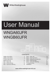 White-Westinghouse WNGB60JFR User Manual
