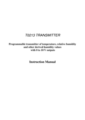 Comet System T0213 Instruction Manual