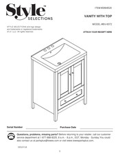 Style selections 2694520 Quick Start Manual