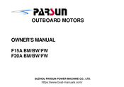 Parsun F20A BW Owner's Manual
