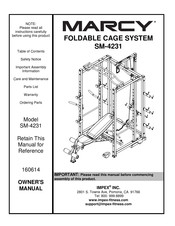 Impex MARCY SM-4231 Owner's Manual