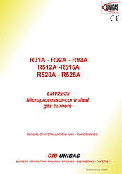 CIB UNIGAS R91A M Series Manual Of Installation - Use - Maintenance