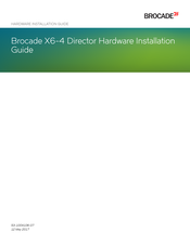 Brocade Communications Systems X6-4 Hardware Installation Manual