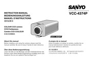 Sanyo VCC-4374P Instruction Manual