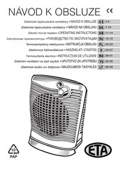 eta 1618 Operating Instructions Manual