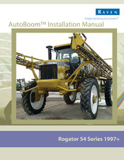 Raven AutoBoom Rogator 54 Series 1997+ Installation Manual