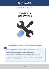 Xomax XM-2VN716 Installation Manual