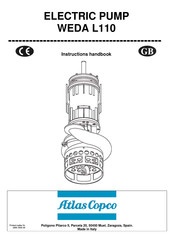 Atlas Copco WEDA L110 Instruction Handbook Manual