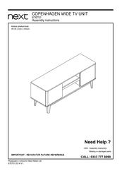 Next COPENHAGEN 676701 Assembly Instructions Manual