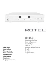 Rotel CD14MKII Owner's Manual