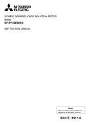Mitsubishi Electric SF-PR Series Instruction Manual