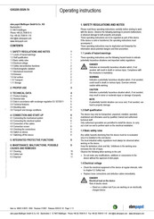 ebm-papst G3G225-DD29-74 Operating Instructions Manual