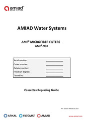 amiad AMF2-93K Replacing Manual