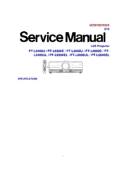 Panasonic PTL6500U - LCD PROJECTOR Service Manual