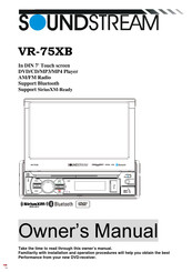 Soundstream VR-75XB Owner's Manual