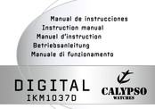 Calypso Watches DIGITAL IKM1037D Instruction Manual