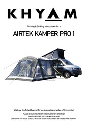 Khyam AIRTEK KAMPER PRO 1 Pitching & Striking Instructions